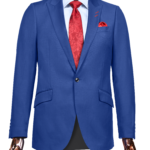 One Button Peak Lapel Jacket