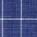 Plaid Blue (79% Wool 16% Silk 5% Linen)