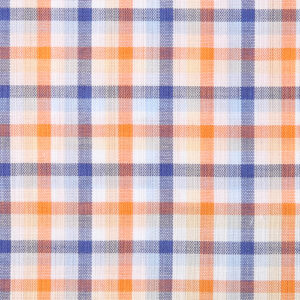 Plaid Orange (100% Cotton)