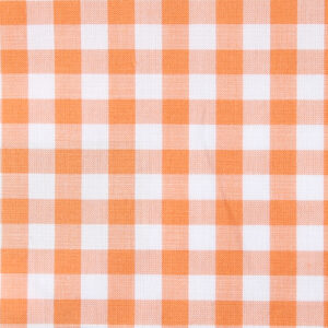 Plaid Orange (100% Cotton)