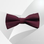 Maroon Colour Cotton Bow Tie For Men