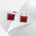 Square Red- Cufflinks