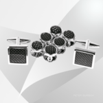 Square Silver Cufflinks & Studs